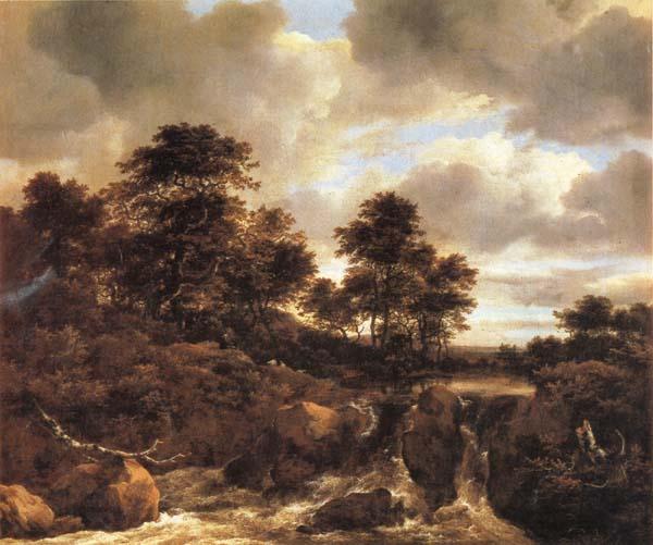 Jacob van Ruisdael Landscape with Waterfall France oil painting art